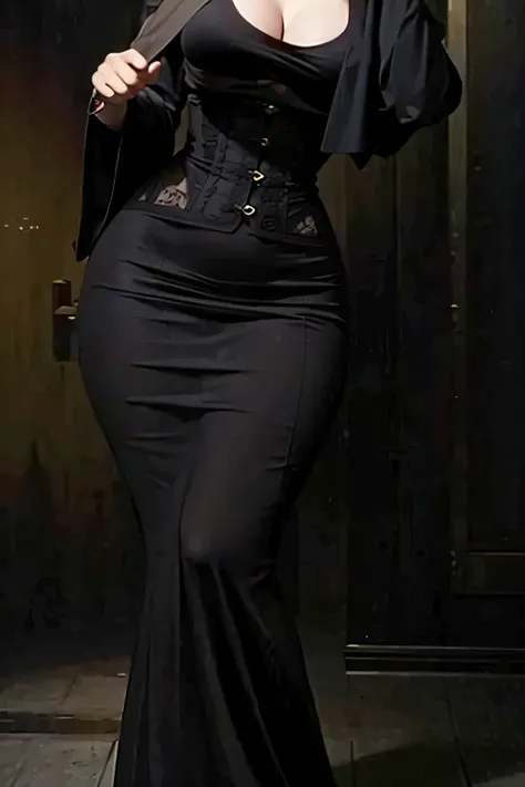 almond eyes,   full lips, large and voluptuous breasts . flirtatious look, big breasts, natural breasts, high quality, 4k