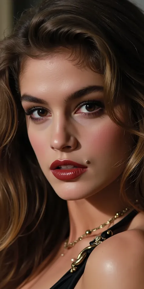 Breathtaking over the shoulder shot photography of ohwx looking at viewer, imperfections, necklace, looking at viewer, eyelashes, fine hair detail, entire hairstyle visible, perfect eyes with iris pattern, sensual lips, nose, (perfectly sharp:1.3), realist...