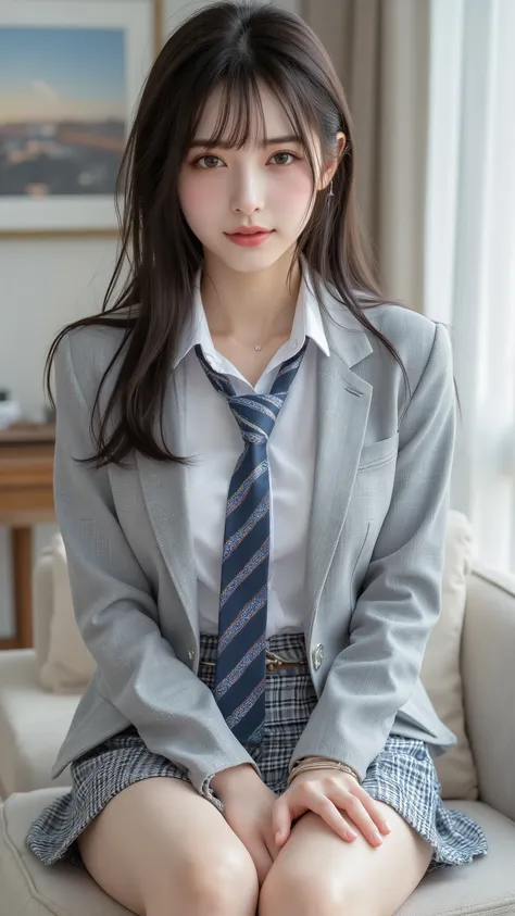 nsfw, Korean idol, Nogizaka idol,Actress, gravure idol, (8k, Original photo, Highest Quality, masterpiece:1.2), masterpiece, Highest Quality, shape, very detailed, fine detail, high resolution, 8k, Wallpaper, perfect dynamic configuration,(High Q...