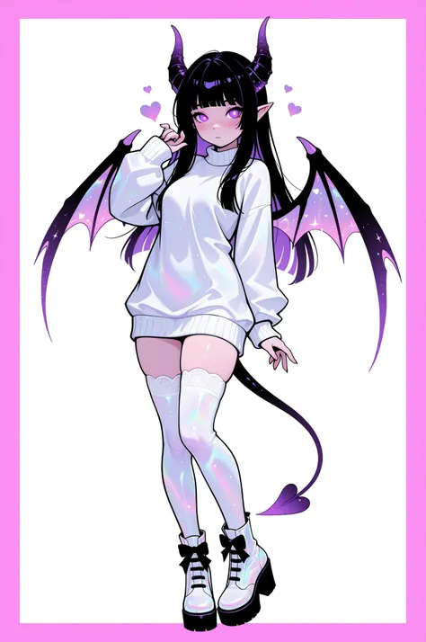 cElesTiana,neon dreamcore,iridescent glow,holographic,pastel void,luminescent skin,celestial tones,smooth reflective surface,glowing eyes,shimmercore,1girl, adult, Red irises, purple pupils, Freckles, long hair, black hair multi-colored hair, white and pur...