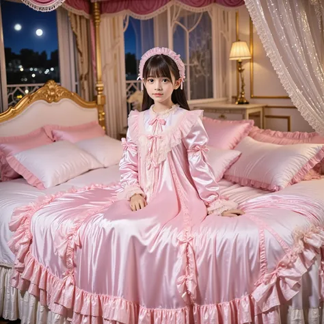 (( Distant view,full body:1.0)),Highest Quality, masterpiece, highest resolution, art work, super それにget used to it, many get used to it, get used to it, それにget used to it, 3k photos,,Three Daughters of a Noble Family, ((10 year old Japanese girl)),get use...