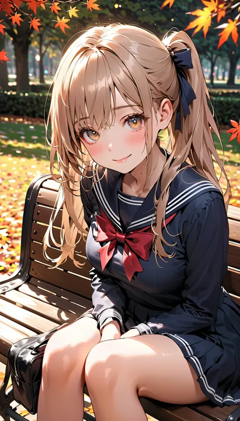 masterpiece, top-quality, ultra-high resolution, ultra detailed, realistic, photorealistic,
beautiful detailed hair, beautiful detailed face, beautiful detailed eyes,
1 girl, high school girl, young, babyface, cute face:1.2,
(long hair, side ponytail, l...