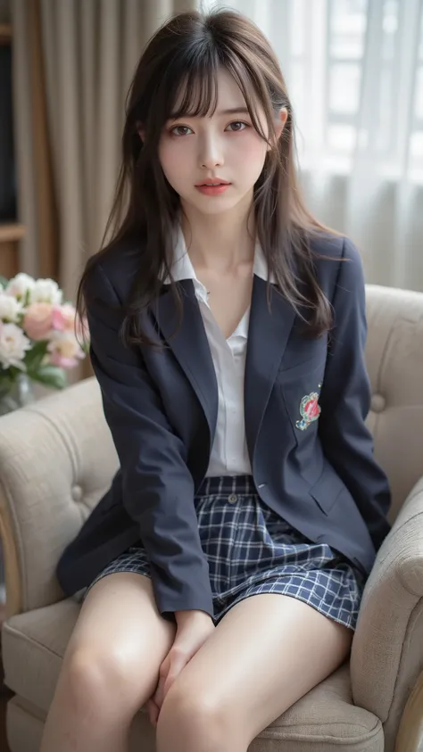 nsfw, Korean idol, Nogizaka idol,Actress, gravure idol, (8k, Original photo, Highest Quality, masterpiece:1.2), masterpiece, Highest Quality, shape, very detailed, fine detail, high resolution, 8k, Wallpaper, perfect dynamic configuration,(High Q...