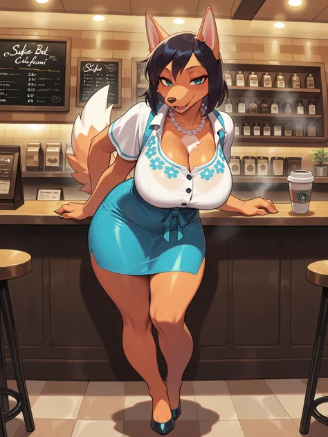 (masterpiece, Better Quality), hairy:1.3, snout:1.2, The second:1.3, hairy:1.2, amazing quality, absurd, printed, NEW , HDR-10, 8K, Cinematic, professional photo, A girl, (((Skye:1.25))), short shirt, Big breasts, (Small but curvy), pearl necklace, Alone ,...