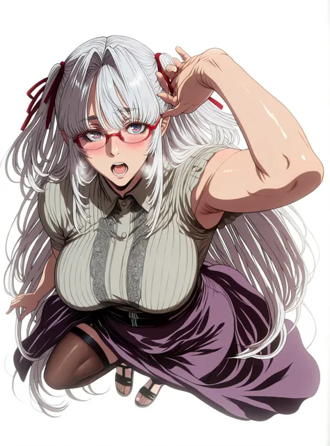 L_Cation2, Babu-style, Hgk, (gebijiade_89-style:1.4), (mostlybluewyatt-style:1.3), (haikawa_hemlen-style:1.2), (imizu_(nitro_unknown)-style:1.3), (anime coloring, anime screencap), shiny skin, (voluptuous body:1.4), (mature female:1.4), (cellulite:1.3), ((...