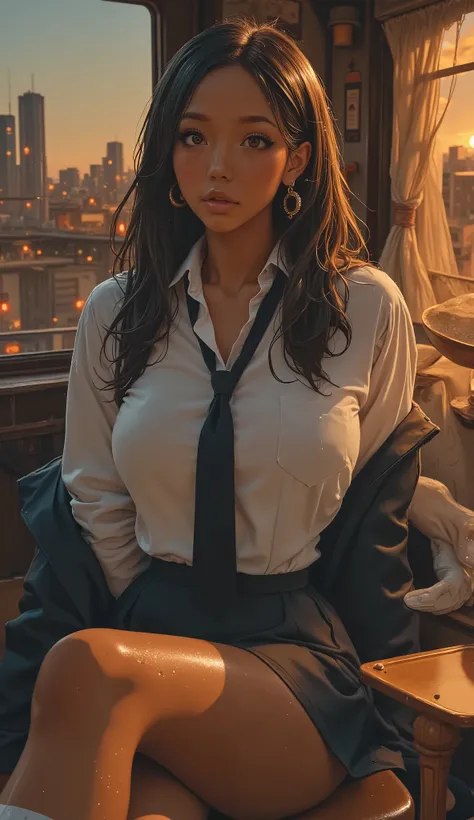 A serene atmosphere wafts through the scene, Shows the existence of、There are also structural hints。emphasizes natural beauty and fluidity in the wind. 質感は絹のようin手入れが行き届いている, 健康inきらめく. the background is blurry and dark, is played playfully in the breeze.dar...