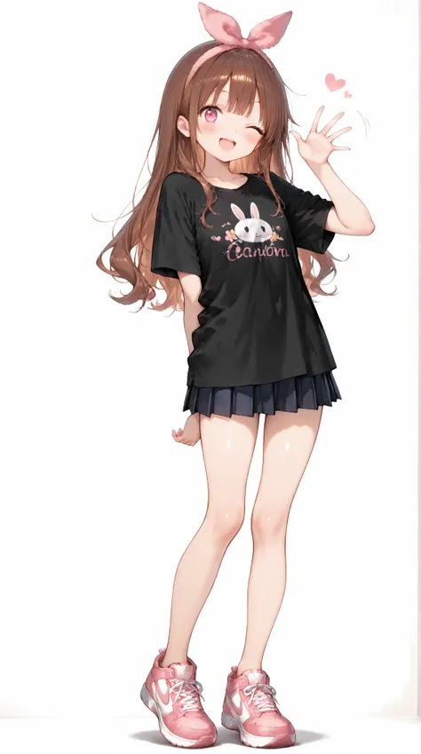 Shiny skin, Babe, character, meroko.
masterpiece, best quality, ultra detailed, high resolution, 8k, anime style, dynamic lighting, elaborate eye depiction, beautiful detailed eyes, a cute anime girl.
# hair
chestnut brown hair, wavy long hair reach...