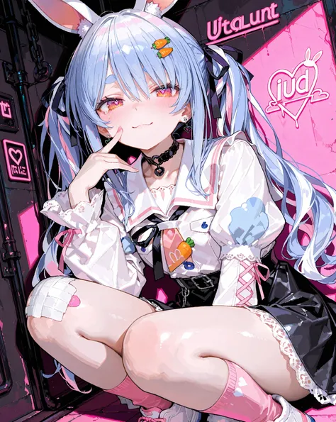 1 sexy gal , Usada Pekora_(ホロライブ), solo, (masterpiece, top quality, highly detailed depiction, incredibly high resolution, high quality anime picture), (voluminous A-line silhouette), (seductive gestures),
masterpiece:1.2, namaana,8k resolution, ultra-de...