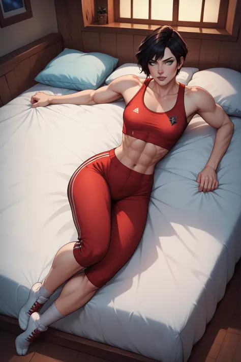 score_9, score_8_up, score_7_up, score_6_up, score_9, score_8_up, score_7_up, score_6_up, masterpiece, high quality, (best quality:1.1), (masterpiece, best quality, cinematic angle, night, detailed, intricate) a beautiful, fit, stunning, sporty, girl (extr...