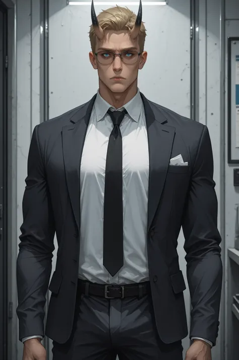 safe_pos, score_9, score_8_up, score_7_up (zPDXL3)  Stable_Yogis_PDXL_Positives,  BREAK inside, Facility, government_facility, command room

1guy, solo, tall, (light_skin_tone:1.3), muscular_arms, short_hair, blonde_hair, black nails, Oni_horns, long_fangs...