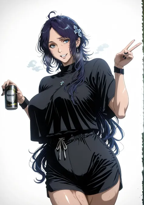 L_Cation2, Babu-style, Hgk, (yoshio_(55level)-style:1.4), (mostlybluewyatt-style:1.3), (hiiragi_yuuichi-style:1.2), (imizu_(nitro_unknown)-style:1.3), (anime coloring, anime screencap), shiny skin, (voluptuous body:1.4), (mature female:1.4), (cellulite:1.3...