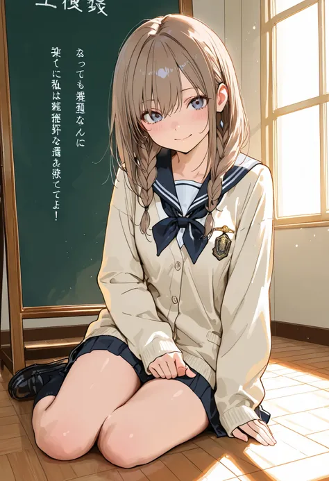 Overbearing，Discipline Committee Chairman，Discipline Committee Chairman's Girl，(((Discipline Committee Chairmanアームバンド)))，Height 150 cm,charismatic presence, Strict Guidance for Students,Pointing Instructions,4K High Resolution,High Dynamic Range,brown hair...