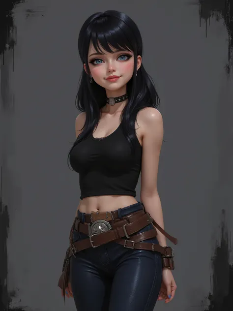 marinette Dopanchan, aidmaillustrious, A very beautiful and cute 22 year old woman with a slight smile. (((Shy smile))), sharp focus on the face, (((Western eyes:1.5))), (((Extremely detailed ice-blue eyes, beautiful eyes, beautifully detailed eyes))), (((...