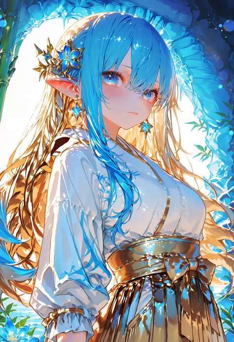 A girl who goes on an adventure in a huge underground cave in search of sparkling ores、cowboy shot、slender body、serious expression、Attitudes Like Leading Explorers、Bright Ore Shining in the Dark、A fantastic underground lake、 Chokehole、Stalagmite 、Beautiful...