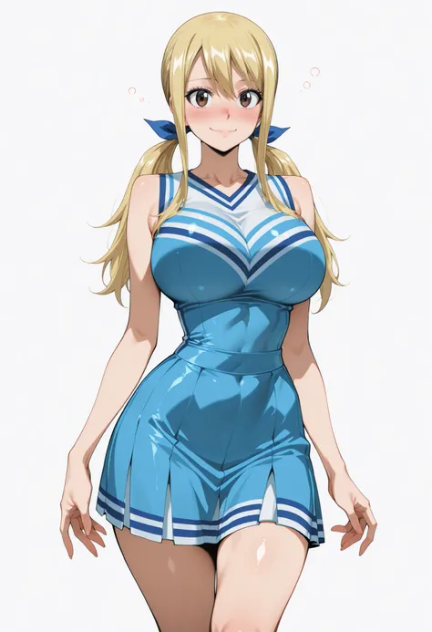 score_9, score_8_up, score_7_up, source_anime, lucy heartfilia, long hair, blonde hair, large breasts, brown eyes,,, blue hair ribbon,, blush, drunk,, , looking at viewer,, , solo,, large breasts, big ass, thick thigs, wide hips, slim waist, mature body, ...