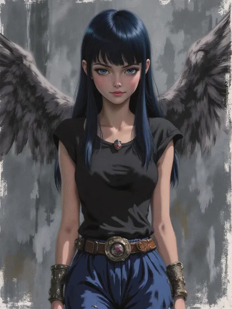 sketch painting, marinette Dopanchan, A very beautiful and cute 22 year old woman with a slight smile. (((Shy smile))), sharp focus on the face, (((Western eyes:1.5))), (((Extremely detailed ice-blue eyes, beautiful eyes, beautifully detailed eyes))), (((d...