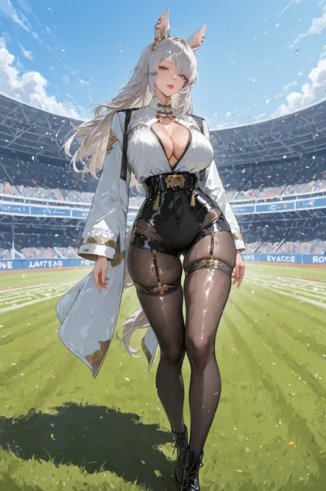 Uma Musume、horse ear、Jirio Mahonoko、 A sophisticated eye 、Full Body、GBF_style、748cm style、32K、semi-realistic、 super detailed description on the front 、art work、Original Work、 Detailed Color、 detailed eyes、 detailed face 、Detailed Eyes、detailed eyes、Exquis...