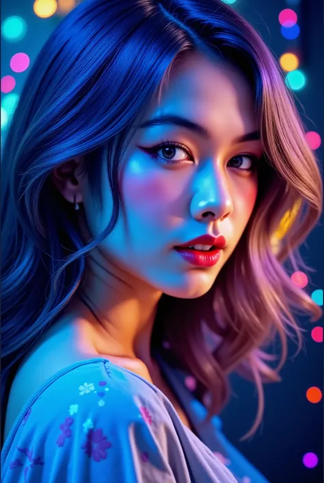 Close-up photo selfie of Beautiful smile open mouth confident , muscle woman large breast wearing casual clothes half body photroshoot , beautiful woman , beauty asian, large breasts ,