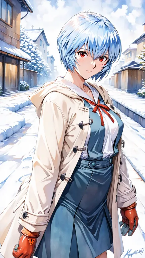 source_evangelion,
個の非常にdetailsな目, perfect eyes, loves feminine, Cowboy Shot, 
Highest Quality, details, Newest, AI-generated, super high resolution on a pile,
curvilinear, is anatomically accurate,  There is little under-eye, (white coat, Tokyo-3 junior h...