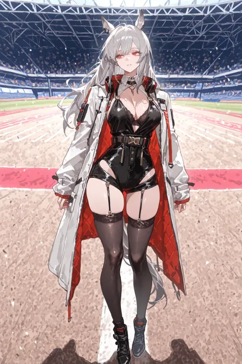 lawn、Racecourse、緑のlawnの上、新緑のlawn、Yee Xuan、collapse Starrail、Racecourse、Uma Musume、horse ear、Jirio Mahonoko、 A sophisticated eye 、Full Body、GBF_style、748cm style、32K、Semi Realistic、  super detailed description on the front 、art work、Original Work、 Detailed ...