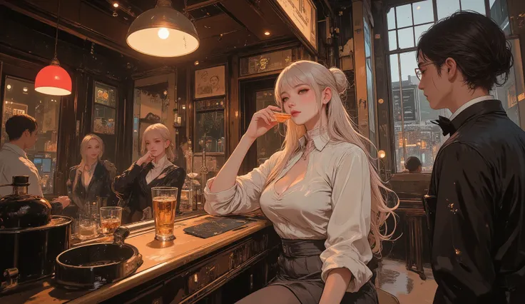 ((masterpiece, highest quality, high resolution, high definition CG unified 8K wallpaper)),
(huge stunning goddess shot, so hot and sexy, jaw dropping beauty, perfect proportions, beautiful body, slim body beauty:1. 3),
(1 girl, solo, long hair tied back...