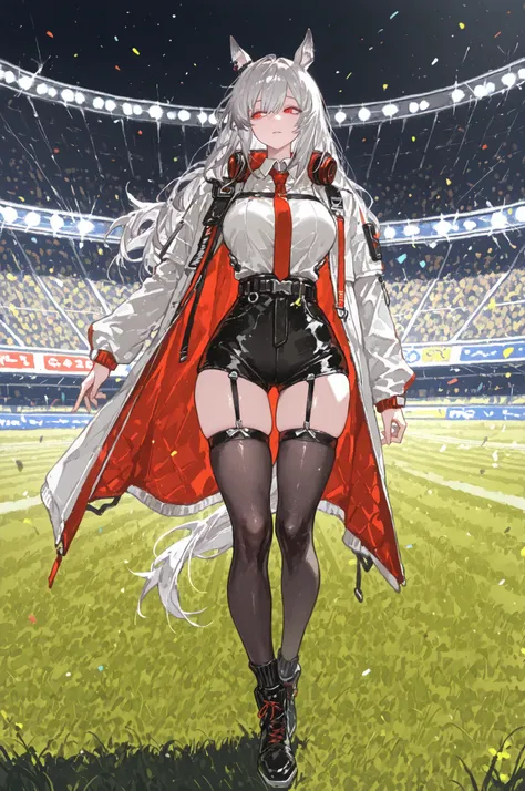 lawn、Racecourse、緑のlawnの上、新緑のlawn、Yee Xuan、collapse Starrail、Racecourse、Uma Musume、horse ear、Jirio Mahonoko、 A sophisticated eye 、Full Body、GBF_style、748cm style、32K、Semi Realistic、  super detailed description on the front 、art work、Original Work、 Detailed ...