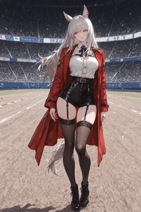 lawn、Racecourse、緑のlawnの上、新緑のlawn、Yee Xuan、collapse Starrail、Racecourse、Uma Musume、horse ear、Jirio Mahonoko、 A sophisticated eye 、Full Body、GBF_style、748cm style、32K、Semi Realistic、  super detailed description on the front 、art work、Original Work、 Detailed ...