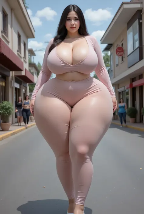 a bright full-body hyperhaired photo of a beautiful curvy young American woman wearing white curves, white dress bra sweater, short shorts, jeans, a subtle jacquard dupatta with Kurta Ensemble of oily skin formal view, leather Adidas white shoes in Crystal...