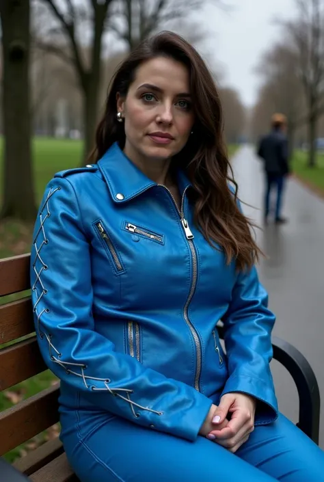 White Lace Leather Jacket FLUX V1