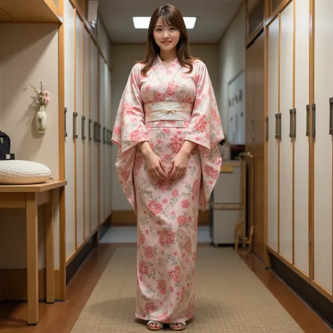 『1人のJapaneseの女性:1.3』『raw photo:1.3』Highest Quality:1.2、an ordinary woman not beautiful、Country-smelling 、(Saggy Chest、narrow waist:1.2))、((35 year old woman))、not wearing makeup『Smiling with teeth showing:1.2』、(((is anatomically correct、perfect anatomy、is ...