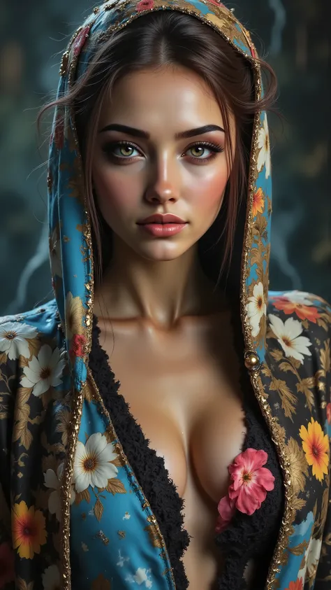 Ultra-realistic (photorealistic Realism) , "UHD, Hyper high resolution" - "(Hyper quality, intricately ultra-detailed digital art)" (Key Directive: - ("The priority is the anatomical accuracy and texture of the materials" - "Ultra-sharp human eyes with bi...