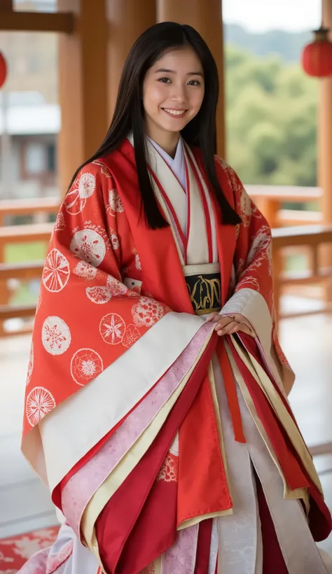 long straight black hairの美しい日本人女性。(((16 year old beautiful girl  )))。the sun barely crosses the horizon, ,  but、That gold thread、the content is waiting to be judged by the light..  and the air is heavy but afraid to whisper, ,  and the air is heavy but afr...