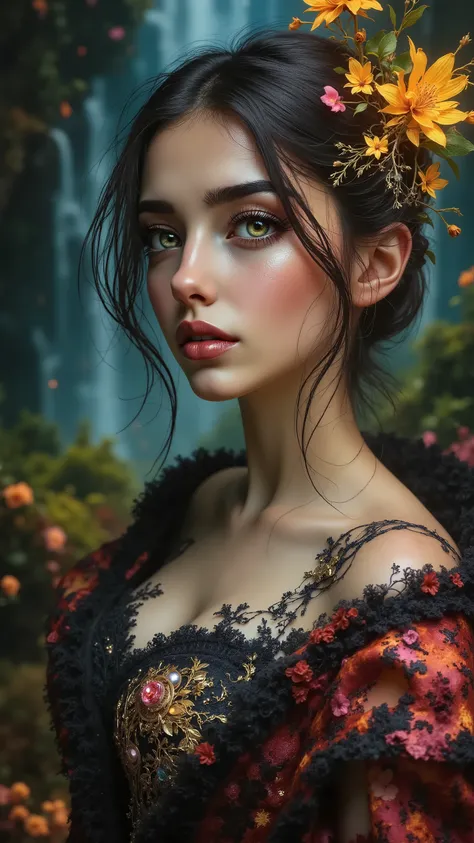 Ultra-realistic (photorealistic Realism) , "UHD, Hyper high resolution" - "(Hyper quality, intricately ultra-detailed digital art)" (Key Directive: - ("The priority is the anatomical accuracy and texture of the materials" - "Ultra-sharp human eyes with bi...