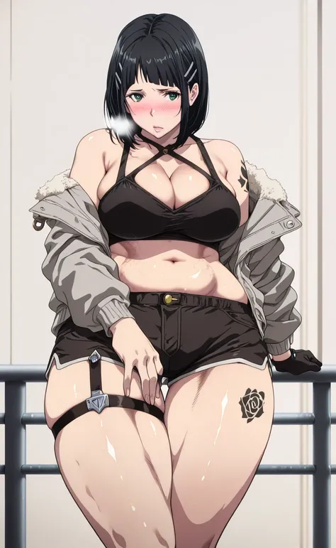 L_Cation2, Babu-style, Hgk, (cirenk-style:1.2), (suou-sensei-style:1.4), (saintshiro-style:1.2), (anegawa_eiji-style:1.3), (anime coloring, anime screencap), shiny skin, (voluptuous body:1.4), (mature female:1.4), (cellulite:1.3), ((anatomical correct)), (...