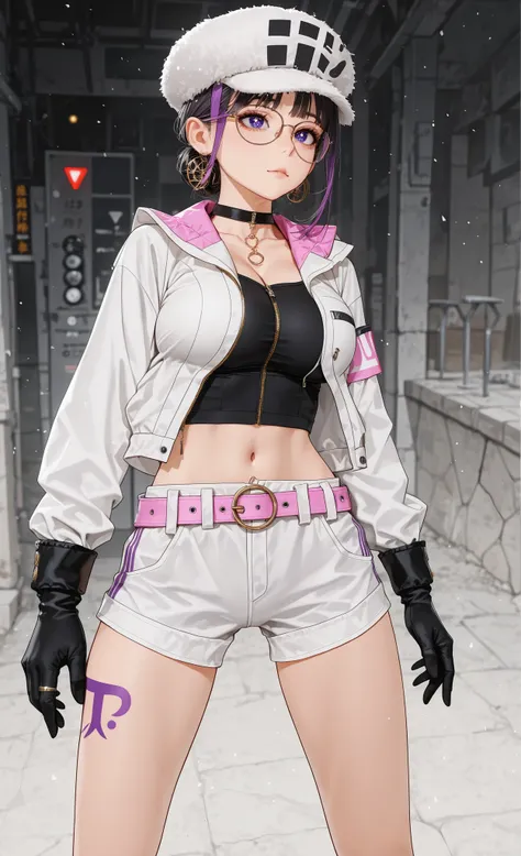 The golden ratio, glasses, Proper composition,BEAUTIFUL ILLUST,RATION, (masterpiece, detailed:1.2), maorix,score_9, score_8_up, score_7_up, score_6_up, score_5_up, 1girl, huge tit, five anatomically correct fingers, close-up, super quality, 8k, super quali...