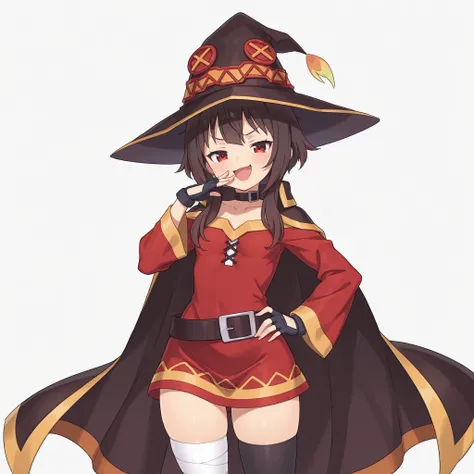 masterpiece, ultra-HD, impressionism, high detail, best quality, very aesthetic, 8K, best quality, beautiful, ultra-high resolution, 32K UHD, sharp focus, 1girl, solo, Megumin-Liver020, short brown hair, middle bangs, long locks, red eyes, eyelashes, pink ...