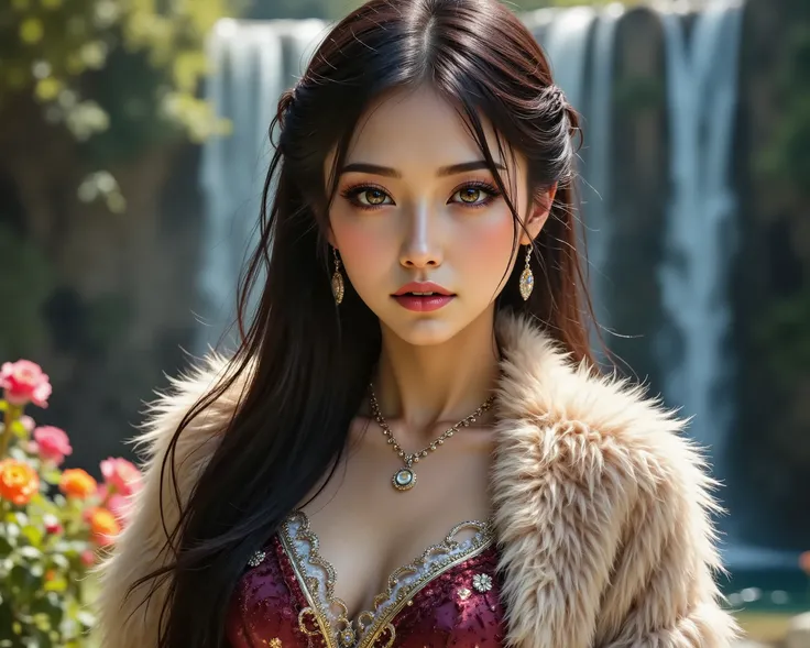 Ultra-realistic (photorealistic Realism) , "UHD, Hyper high resolution" - "(Hyper quality, intricately ultra-detailed digital art)" (Key Directive: - ("The priority is the anatomical accuracy and texture of the materials" - "Ultra-sharp human eyes with bi...