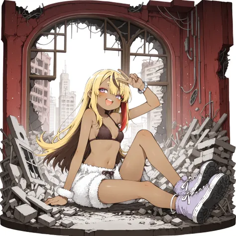 ((Abara Heiki style)), ((Masterpiece)), ((best quality, amazing quality)), ((very aesthetic, absurdres, newest)), (faux figurine:1.5), ((Gacha Splash, Transparent background, Mini background)), (Asymmetrical background), ((halftone)), (cinematic lighting),...