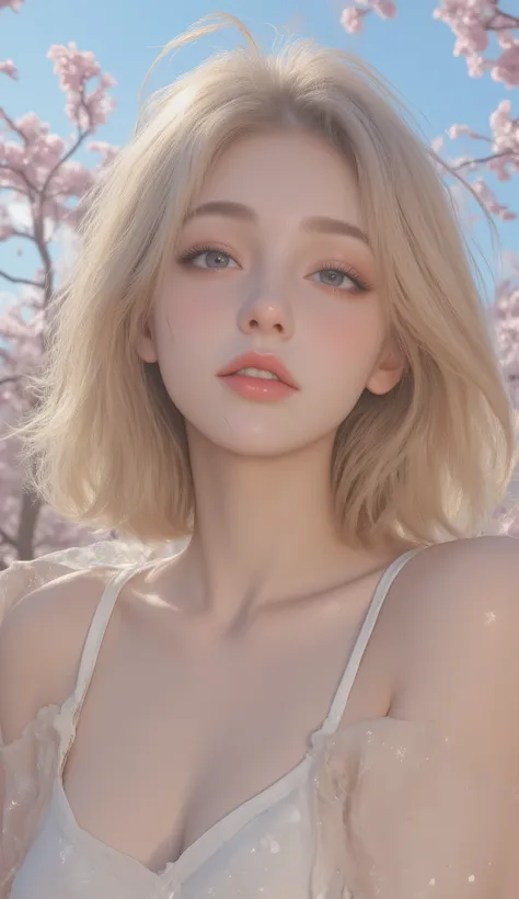 Restless lighting, quiet, Calm, brightness, masterpiece, 最high quality DVDで最高の, Girl with 1 Huge Breasts, (Kim Kroll:1.2), (hyperrealism:1.3), (masterpiece:1.4), 最high quality DVDで最高の, (()), high quality DVD, 超details, ((Genuine Images)), ((real skin)), (...