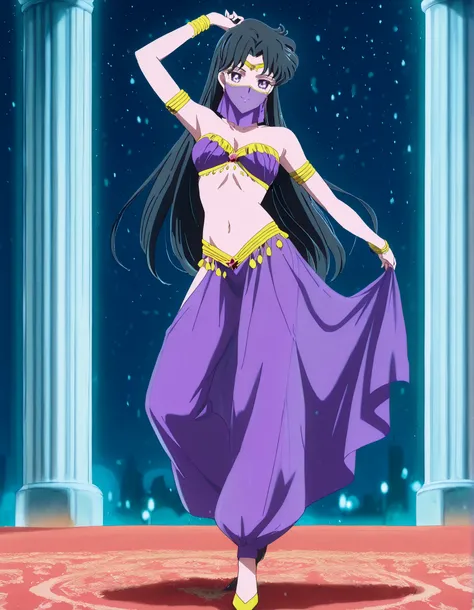 (1girl:1 . 5) , (Seul:1 . 5) , score_9 , score_8_haut , score_7_haut , source_anime , Official work , ultra-detailed , masterpiece , best quality , high resolution , beaux yeux , detailed eyes , Detailed face , beautiful detailed eyes,1girl,black hair,lon...