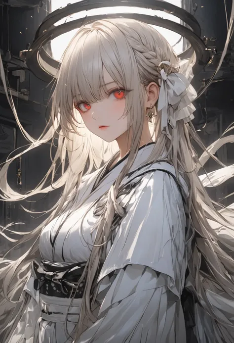 high quality、details、Realistic、100体のspecter、specterを率いる少女、at the scramble crossing、Hyakki Yagyagyayo、Phosphorescence in the Dark、Ancient Japanese numbers々specter、fear、masterpiece，（masterpiece），fuill body ,best quality ，（Highest Quality）， cinematiclighting ...