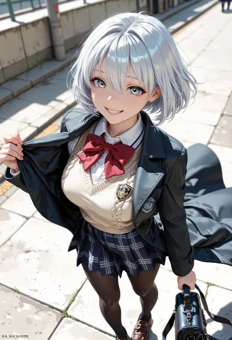 (From back:1.2)(From above:1.2), cowboy shot, masterpiece, best quality, amazing quality, very aesthetic, high resolution, ultra-detailed, absurdres, newest, scenery, BREAK, depth of field, volumetric lighting, (masterpiece, best quality, absurdres, detail...