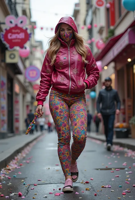 "Candy Robber "
Sweet spoils and a frantic escape, this is a vibrant crime.