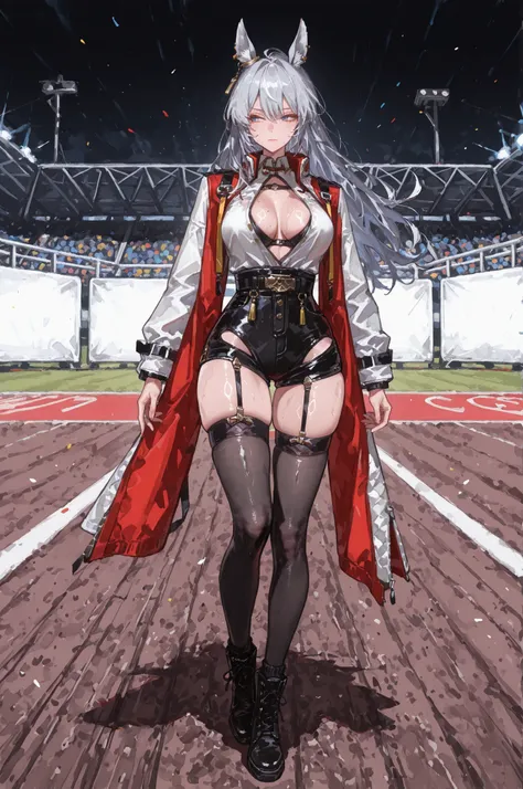 lawnの上、racecourse、緑のlawn、新緑のlawn、、Yee Xuan、Collapse Starrail、Racecourse、Uma Musume、horse ear、Jirio Mahonoko、 A sophisticated eye 、Full Body、GBF_style、748cm style for bigi、32K、Semi Realistic、 super detailed description on the front 、art work、Original Work、...