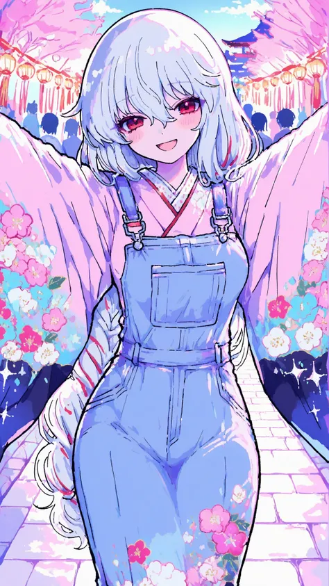 Hyakki Yagyagyayo,Japanese,specter,Bewitching,Spectators,Kimono, kimono,Parade,woman,,Overall view,,sexy,dynamic,anime,masterpiece,Highest Quality,great quality,very beautiful,Newest,