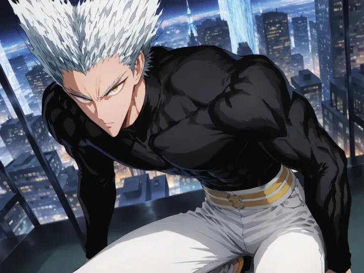 one man, anime character, 마법 회전 그림 속 handsome 남자, color dispersion, handsome, Detailed Fan Art , Full Color Illustration , Clean Line Drawing and Color, Great Character Design, Krenz Cushart and Asher Duran One Punch Man Garo, Immaculate appearance, si...