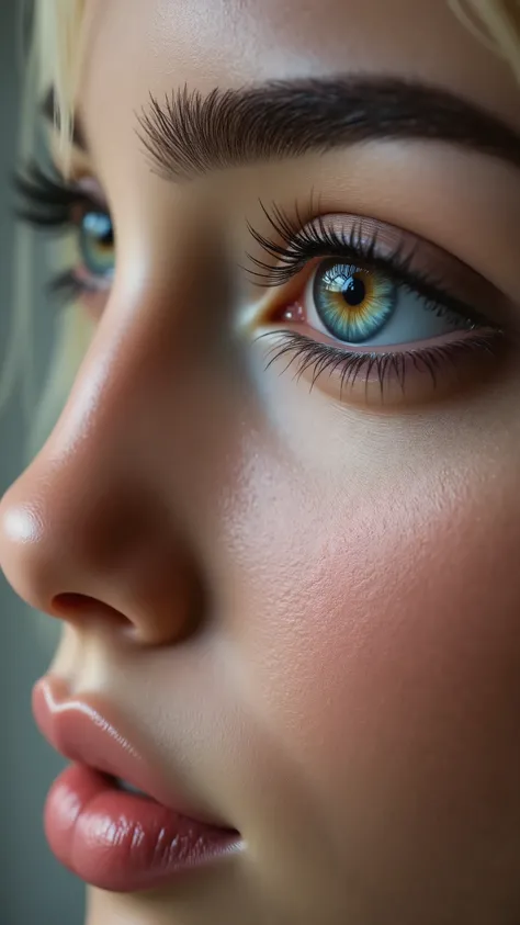 Ultra-realistic (photorealistic Realism) , "UHD, Hyper high resolution" - "(Hyper quality, intricately ultra-detailed digital art)" Key Directive: - ("The priority is the anatomical accuracy and texture of the materials" - "Ultra-sharp human eyes with biol...