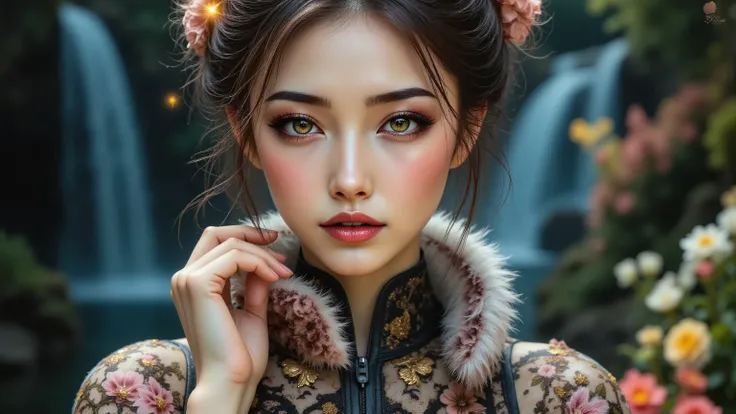 Ultra-realistic (photorealistic Realism) , "UHD, Hyper high resolution" - "(Hyper quality, intricately ultra-detailed digital art)" (Key Directive: - ("The priority is the anatomical accuracy and texture of the materials" - "Ultra-sharp human eyes with bi...