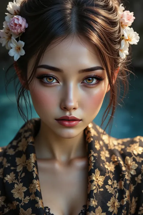 Ultra-realistic (photorealistic Realism) , "UHD, Hyper high resolution" - "(Hyper quality, intricately ultra-detailed digital art)" (Key Directive: - ("The priority is the anatomical accuracy and texture of the materials" - "Ultra-sharp human eyes with bi...