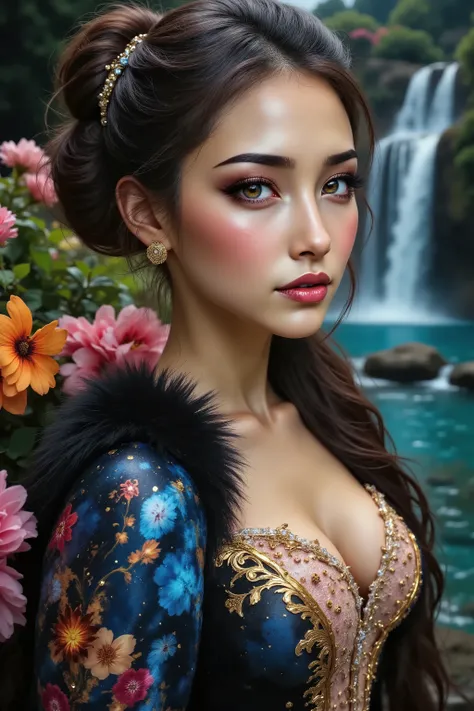 Ultra-realistic (photorealistic Realism) , "UHD, Hyper high resolution" - "(Hyper quality, intricately ultra-detailed digital art)" (Key Directive: - ("The priority is the anatomical accuracy and texture of the materials" - "Ultra-sharp human eyes with bi...